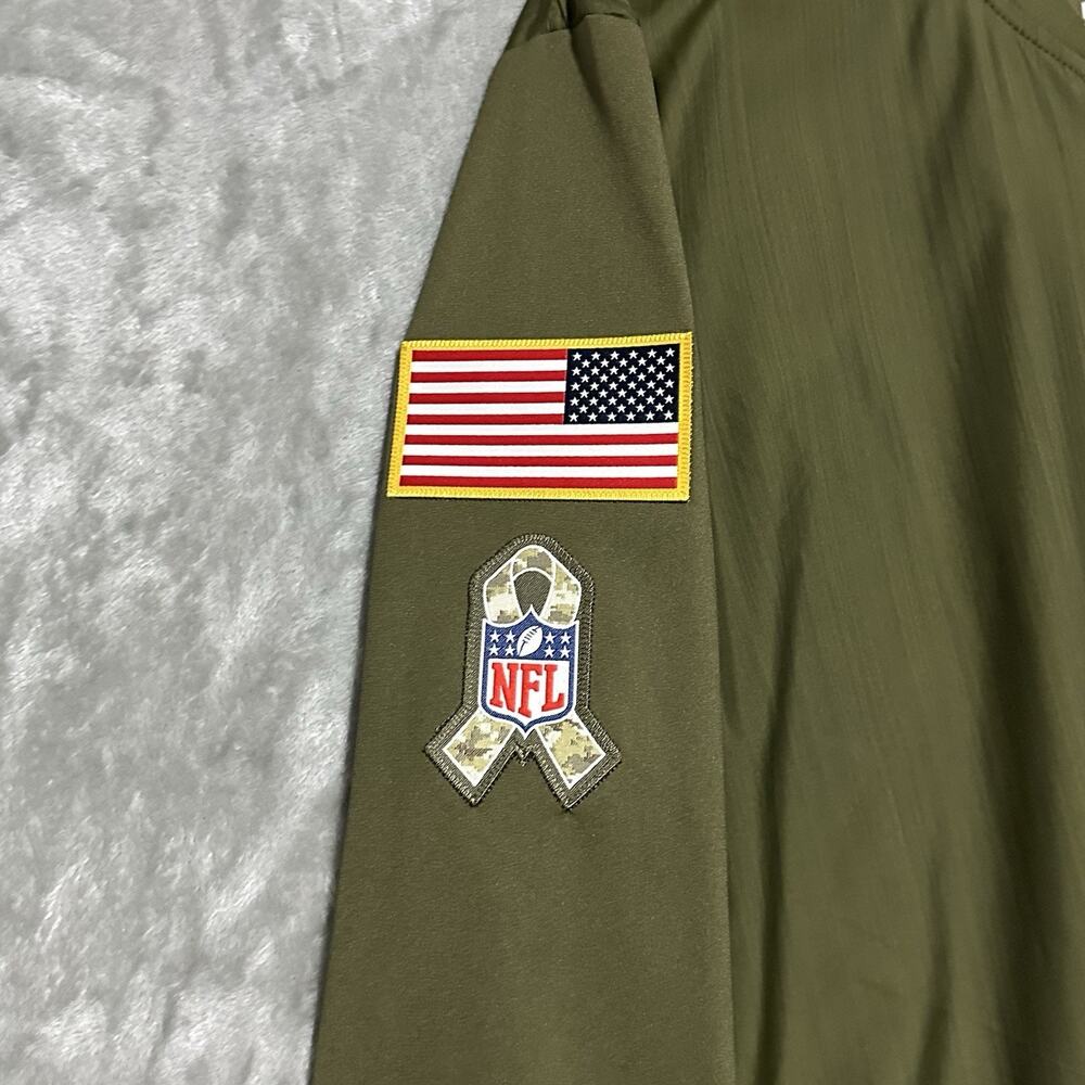Nike Salute to Service Jacket Mens Sz XL Green Hybrid Full Zip NFL‎ Camo Falcons - Picture 2 of 14